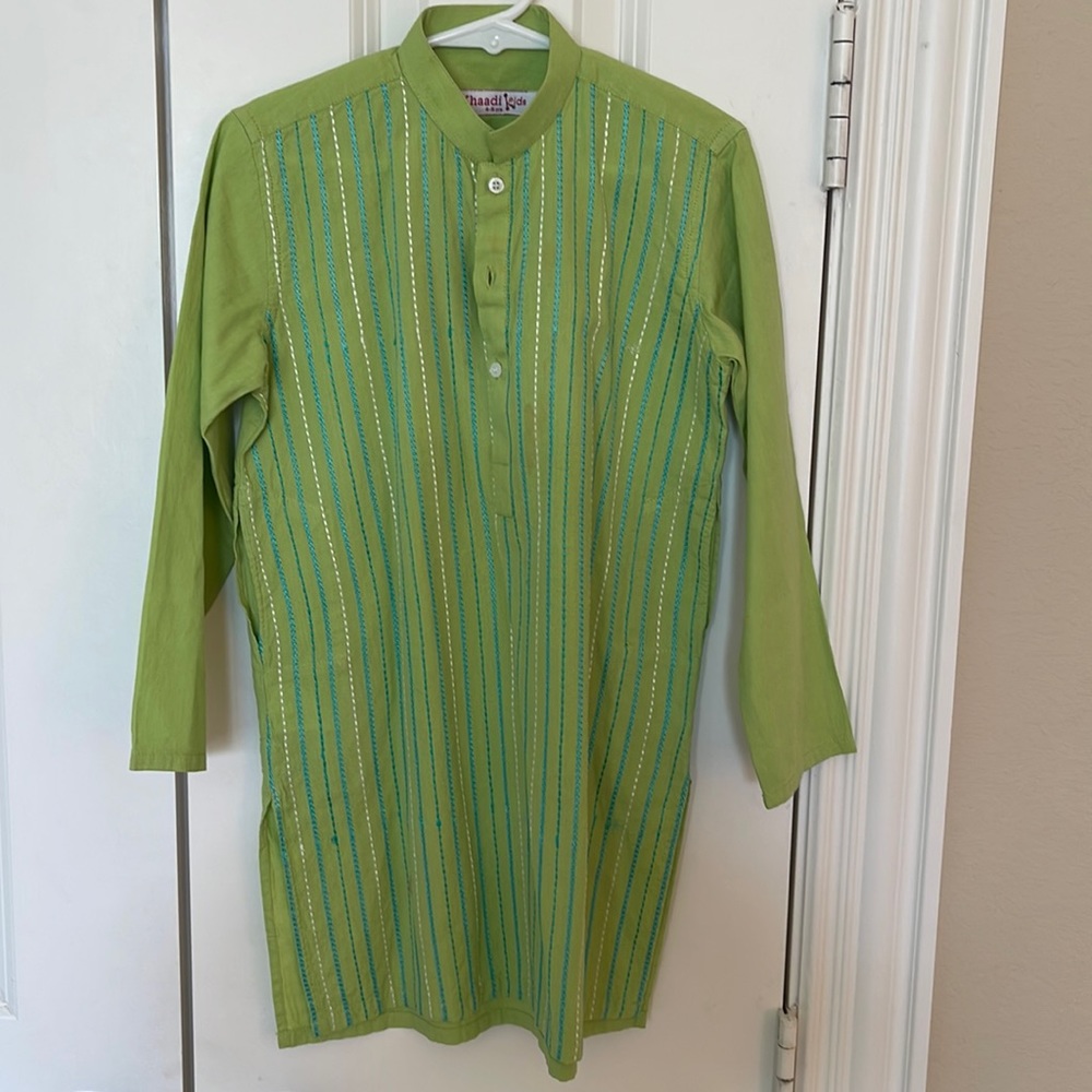 Pakistani / Indian Khaadi kids  boys 5-6 year old kurta/shirt.
